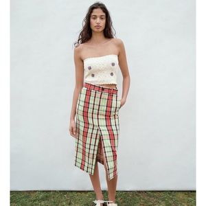 ZARA STRUCTURED MIDI SKIRT